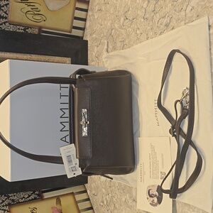 NWT- Hammitt Charlotte medium- Espresso Pebble/Silver